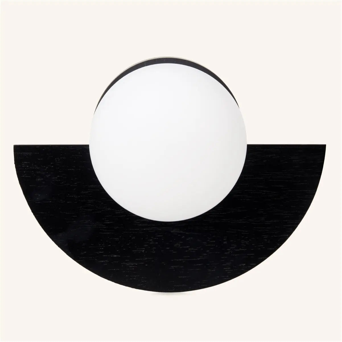 Kane Black Cordless Wall Light – Rechargeable Wood & Glass Lamp