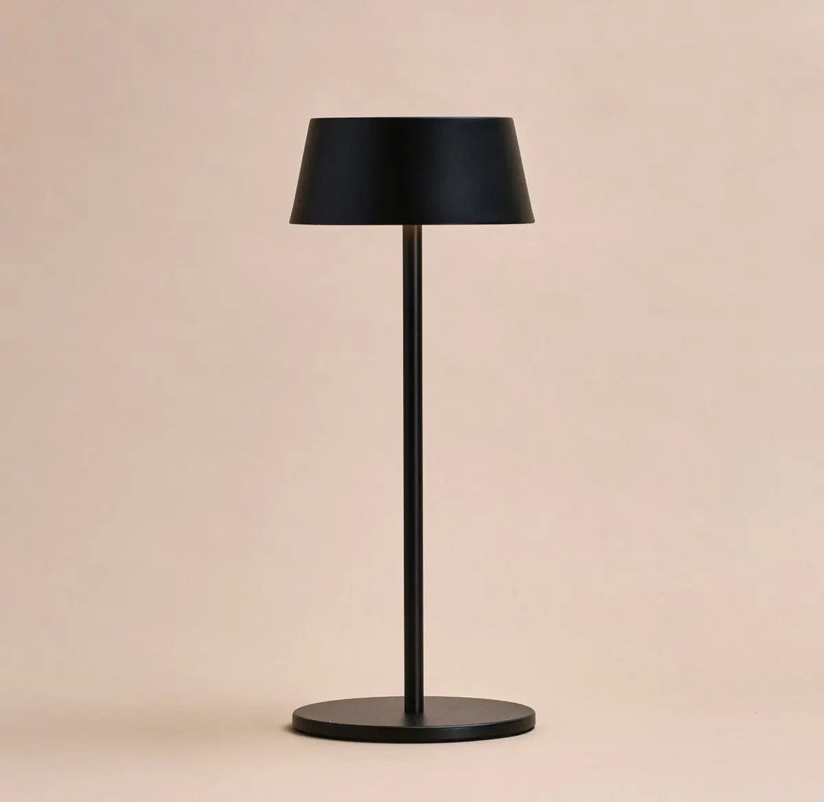 Hugo Midnight Black Rechargeable Table Lamp - Dimmable, Stylish & Cordless