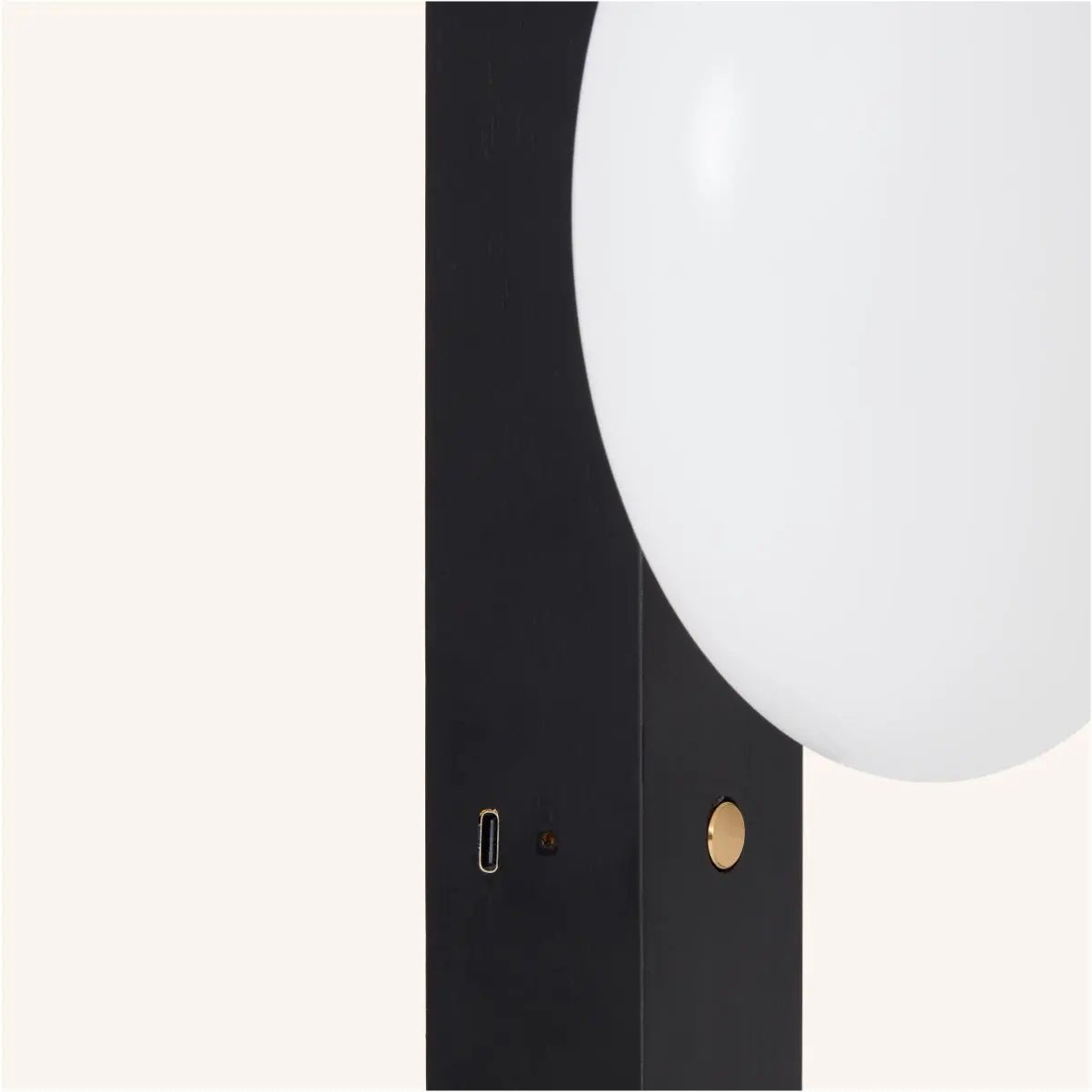 Matthew Black Cordless Wooden Wall Lamp – Rechargeable & Dimmable