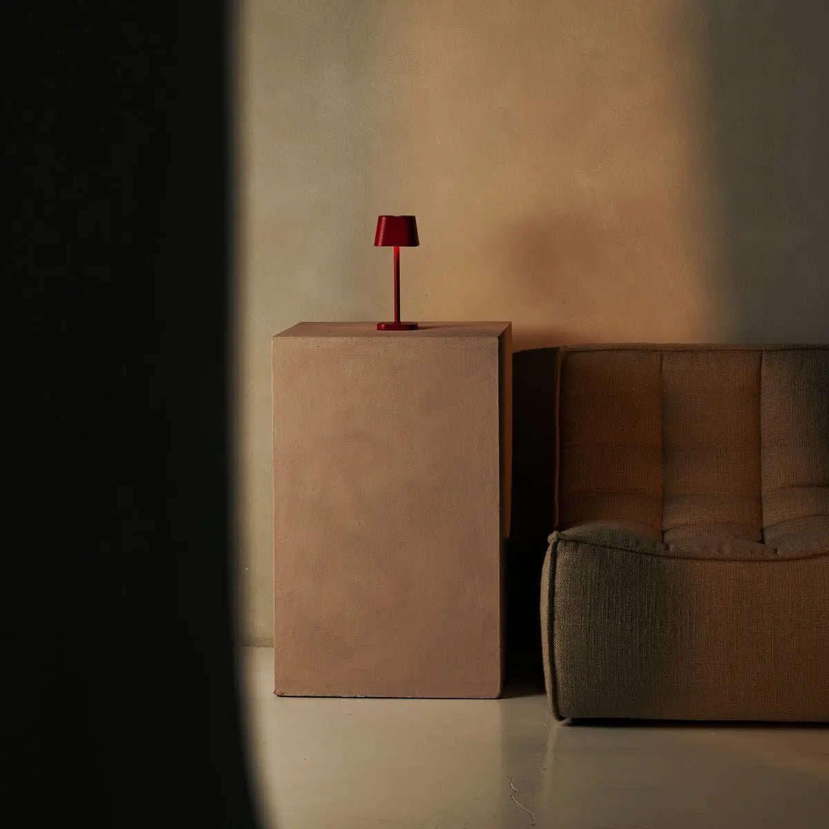 Ava Berry Red Rechargeable Table Lamp | Stylish, Cordless Lamp & Dimmable