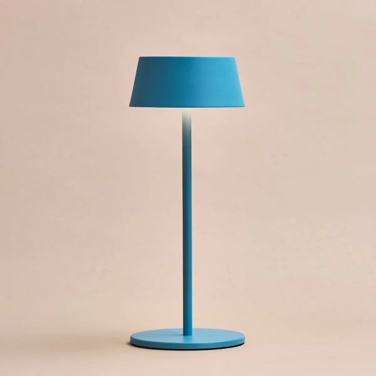 Hugo Amsterdams Blue Rechargeable Iron Table Lamp - Dimmable, Stylish & Cordless