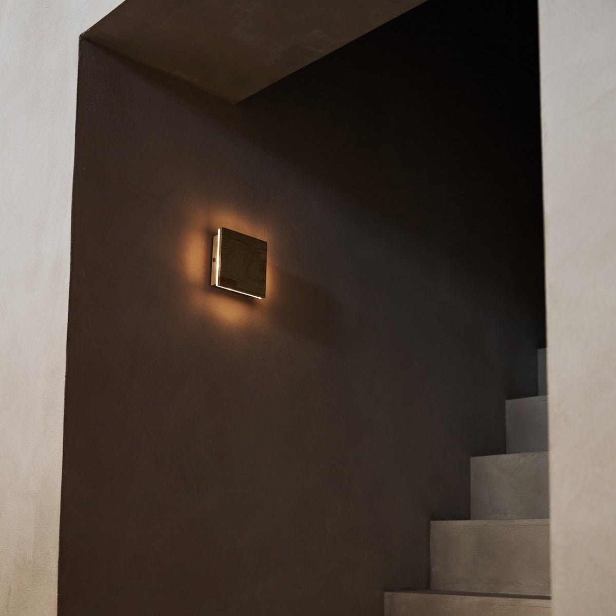 Lane Light Brown Cordless Wall Lamp – Rechargeable, Dimmable, Natural Wood Lamp