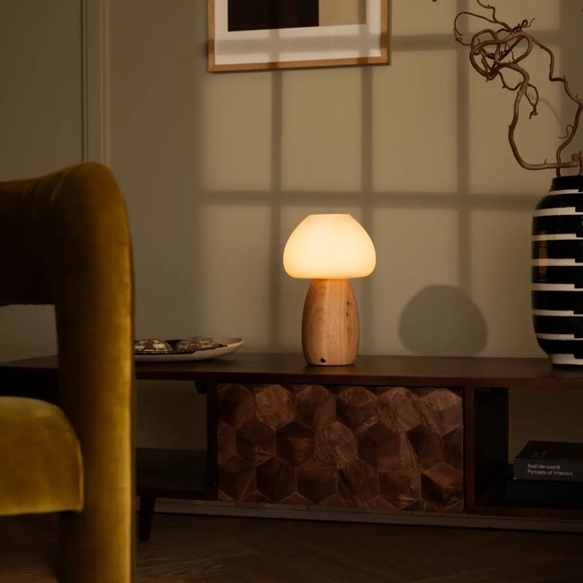 Bear Light Brown Stylish Rechargeable Lamp – Cordless, Dimmable, Eco-Friendly Design