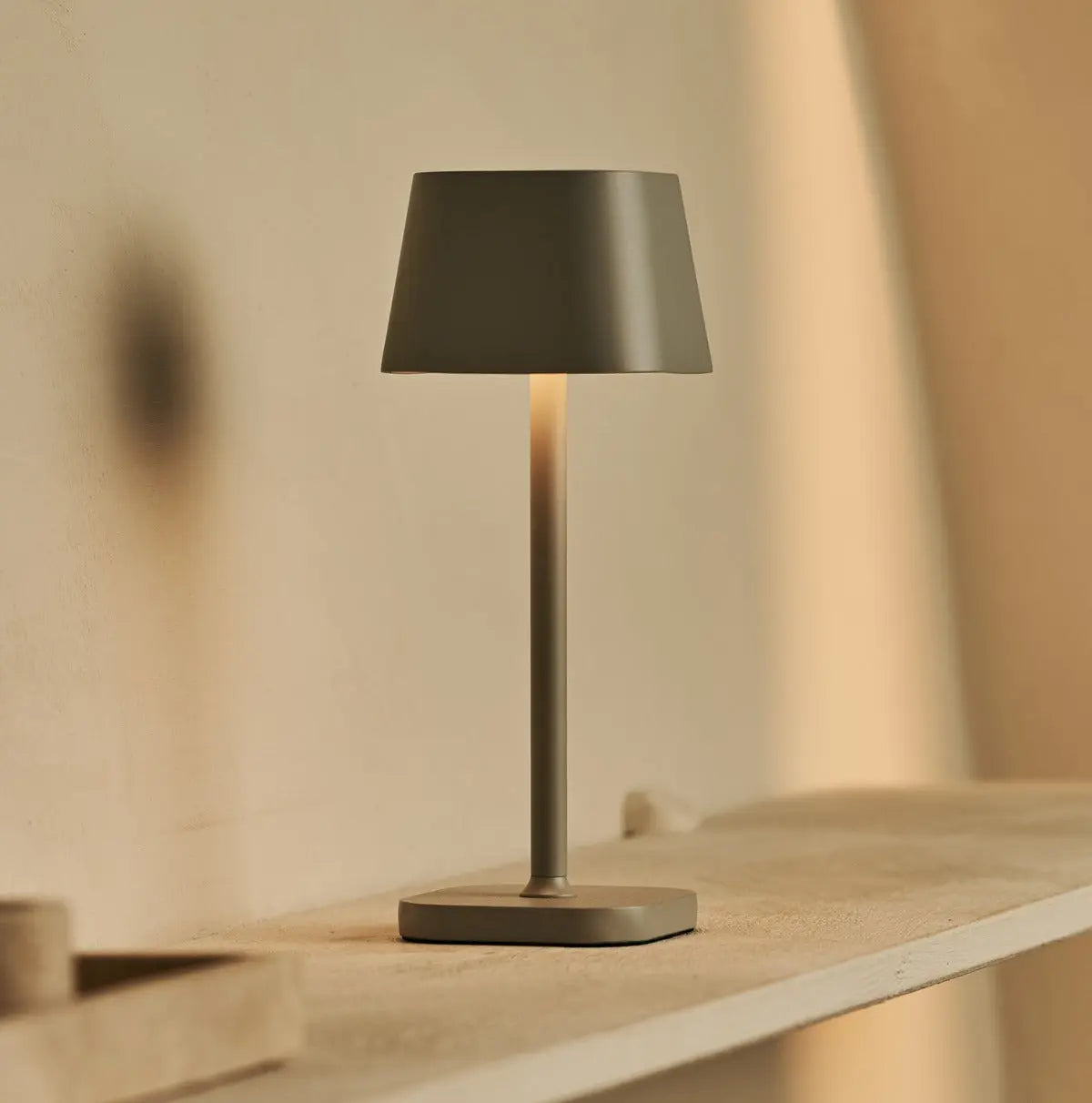 Ava Shadow Grey - Rechargeable Table Lamp | Stylish, Cordless & Dimmable