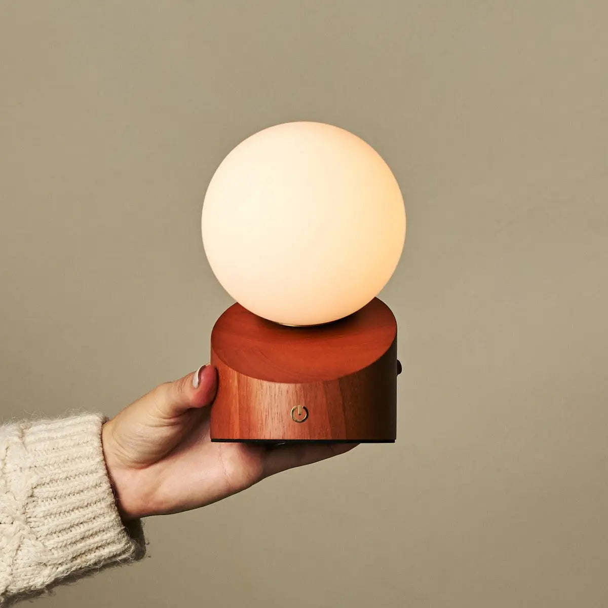 Morris Chestnut Brown Stylish Rechargeable Lamp – Cordless, Dimmable, Eco-Friendly Design