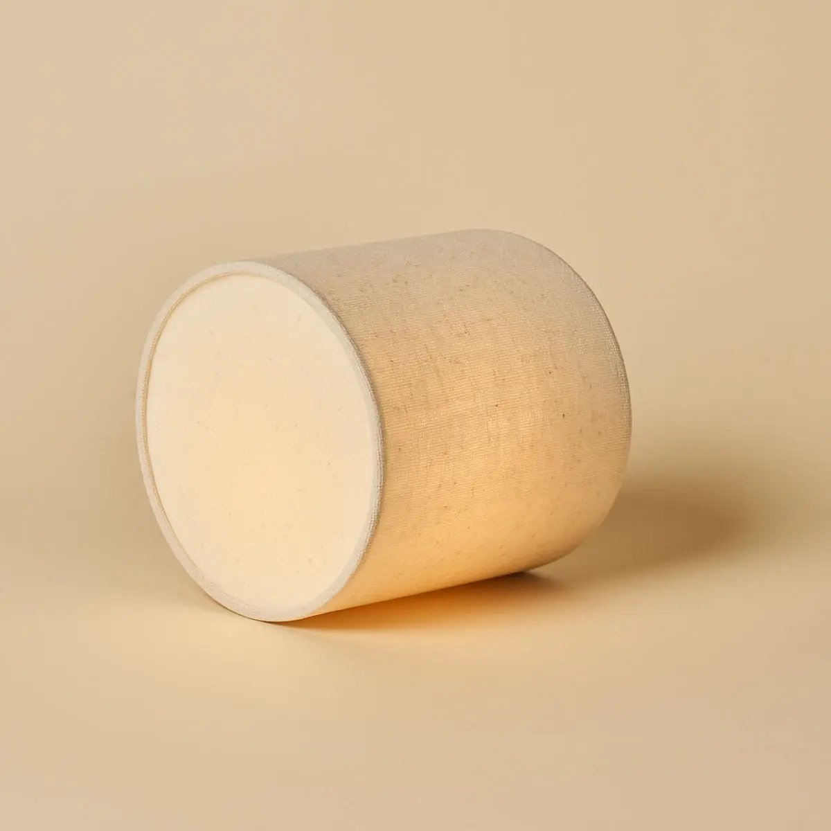 Onoda Beige / Travertino Classico – Travertine Rechargeable Table Lamp – With Linen Interchangeable Lampshade & Rechargeable Design