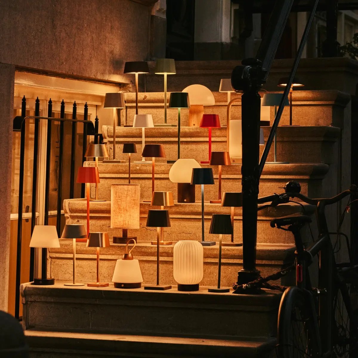 Metsu Green / Verde Alpi – Classic Marble Rechargeable Table Lamp with 3 Light Colors & Dimming Function