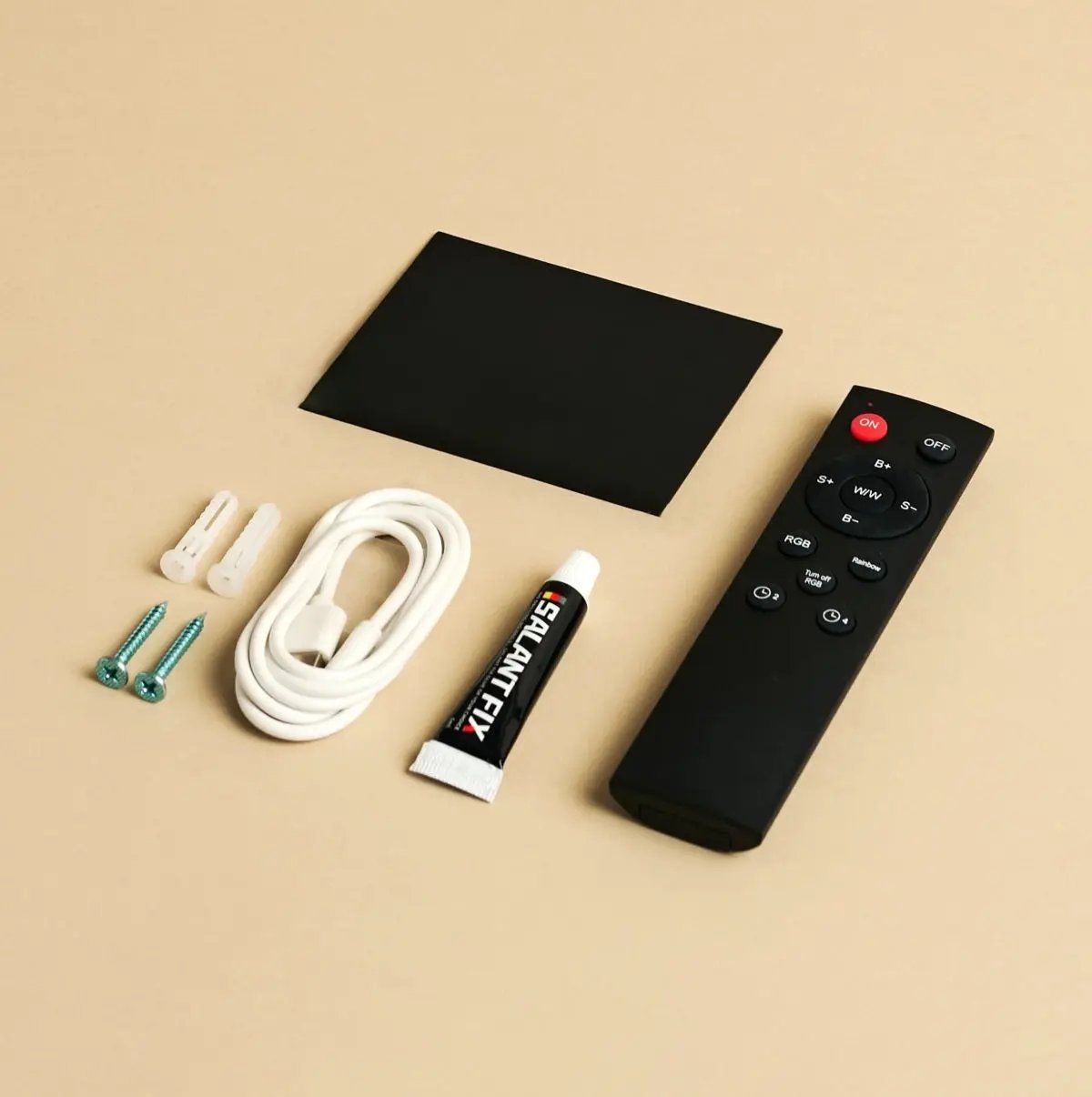 Tessa Mocha Brown Cordless Wall Lamp including Remote Control, 20 Light Modes, Dimmable, Magnetic Suspension System & with Motion Sensor