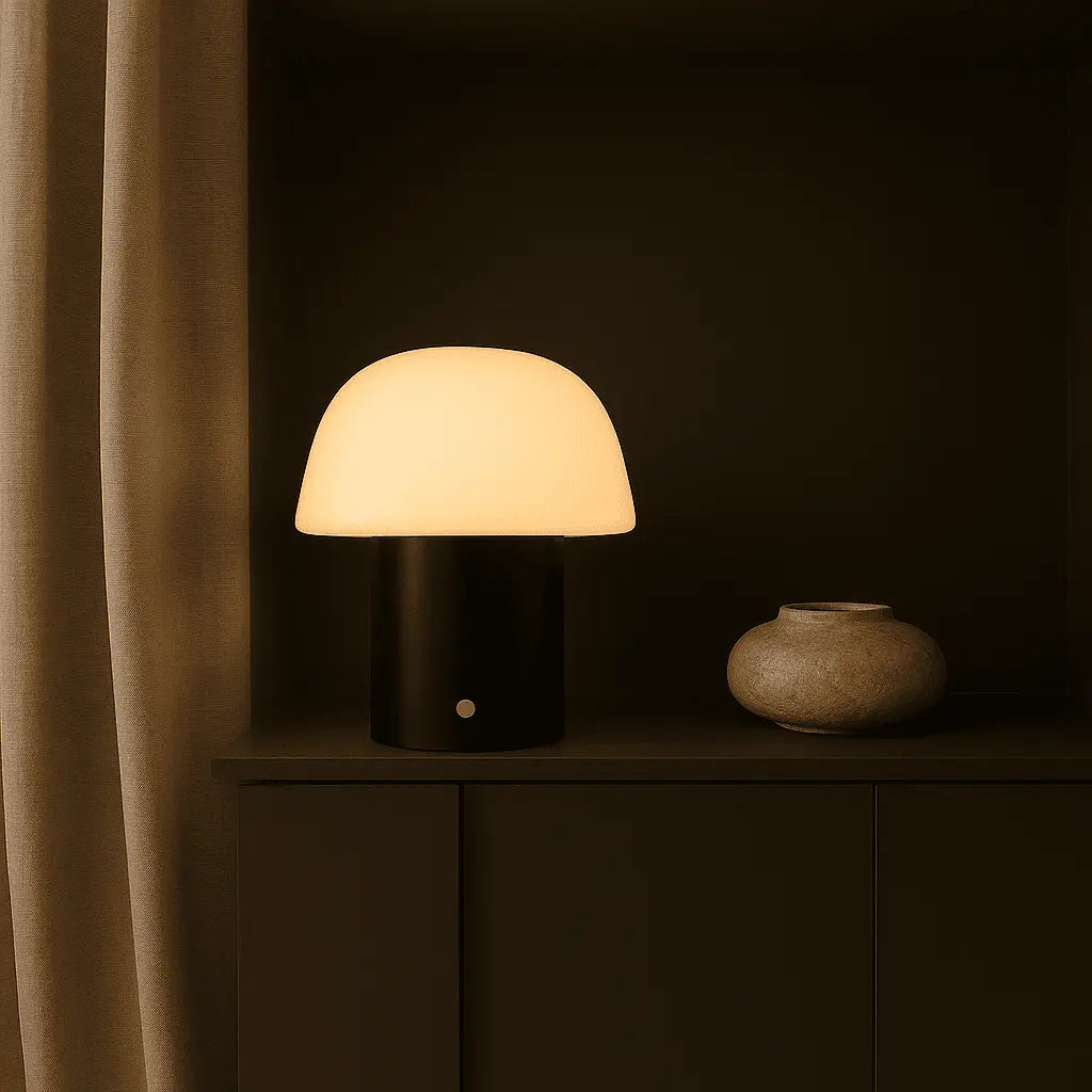 Yannick Black Table Lamp Without Cord - Modern, Battery & Durable