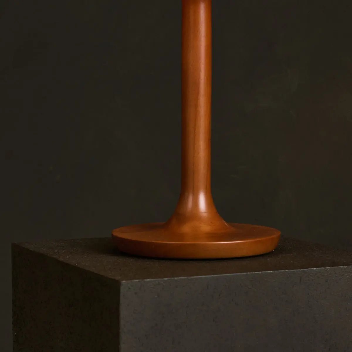 Nova Chestnut Brown Lamp with Wooden Base | Stylish Living Room & Bedroom Lighting